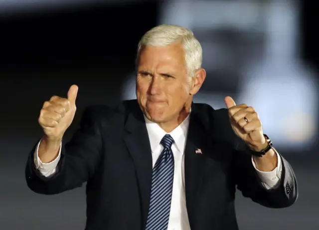 US Vice-President elect Mike Pence