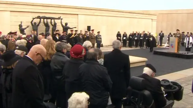 Service at National Memoiral Arboretum