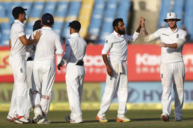 England celebrate