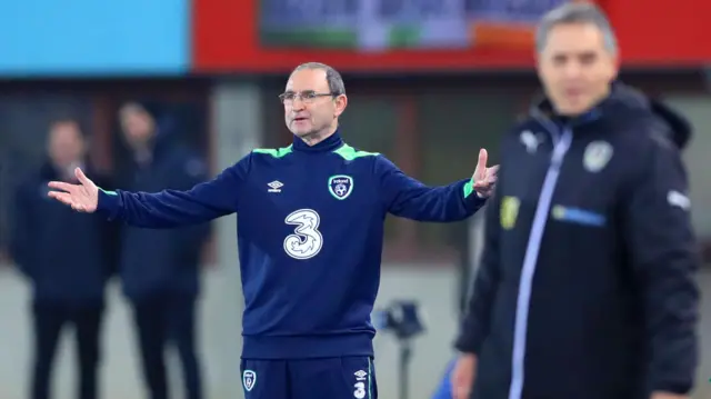 Manager Martin O'Neill gestures