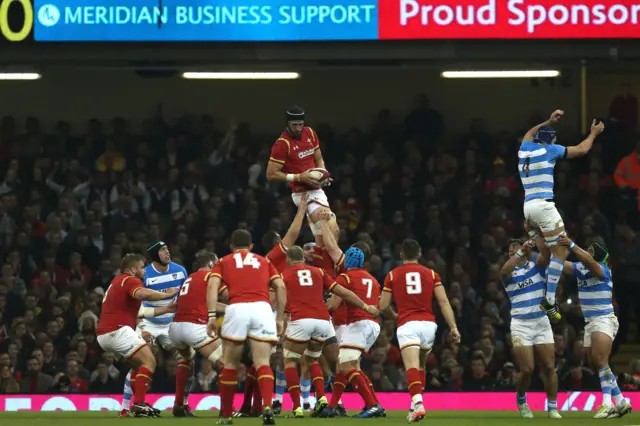 Wales line-out