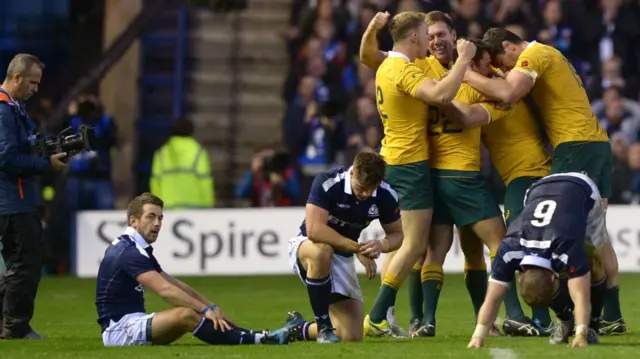 Australia celebrate