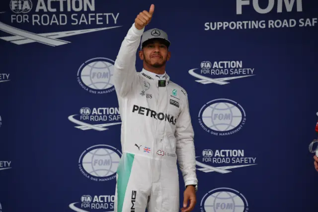 Hamilton celebrates