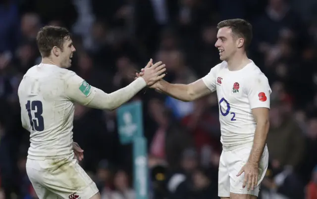 George Ford celebrates