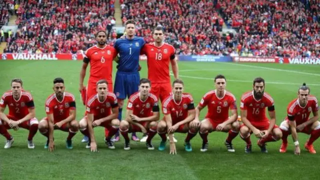 Wales team photo