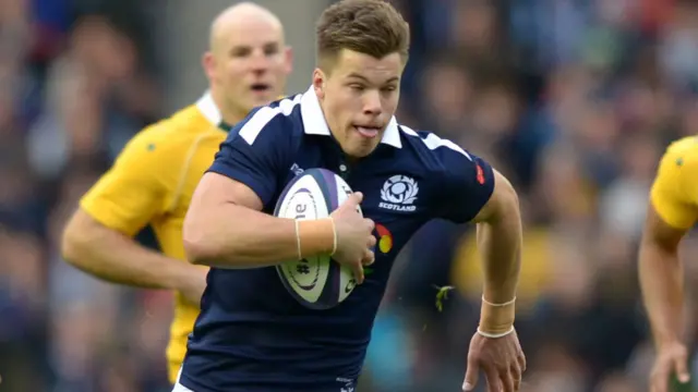 Huw Jones of Scotland