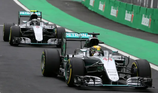 Hamilton and Rosberg