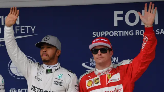 Lewis Hamilton and Kimi raikkonen