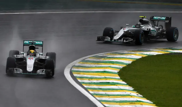 Hamilton leads Rosberg