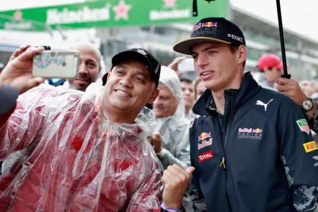 Verstappen and fans