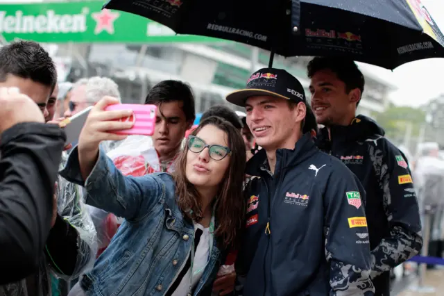 Verstappen and fans