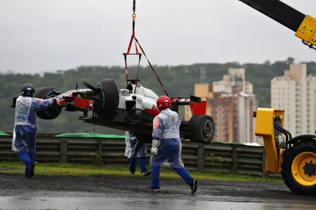 Grosjean's car is recovered