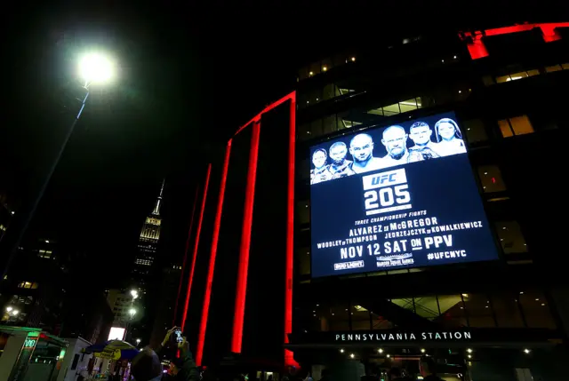 UFC 205 is taking place at the famous Madison Square Garden