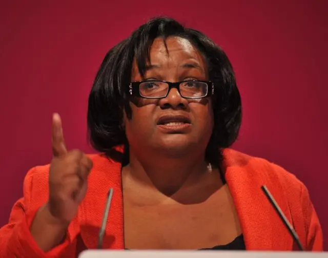 Shadow home secretary Diane Abbott