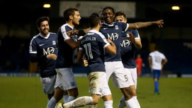 Southend players celebrating