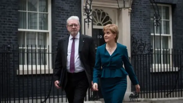 Nicola Sturgeon and Mike Russell