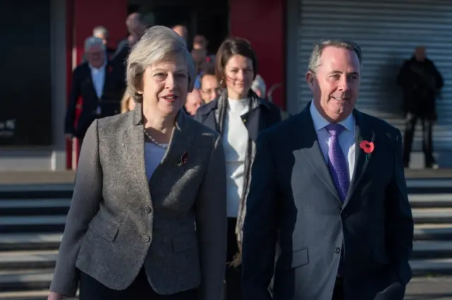 Theresa May and Liam Fox depart for trade visit to India