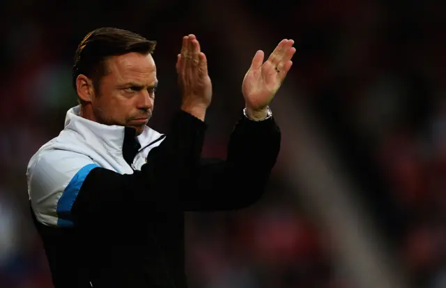 Paul Dickov in the Doncaster Rovers dugout