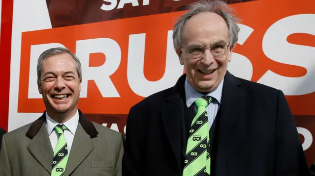 Nigel Farage and Peter Bone