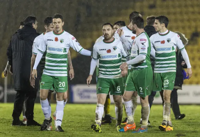 TNS celebrate against Livingston