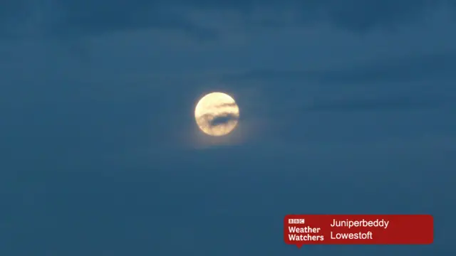 Moon, with clouds