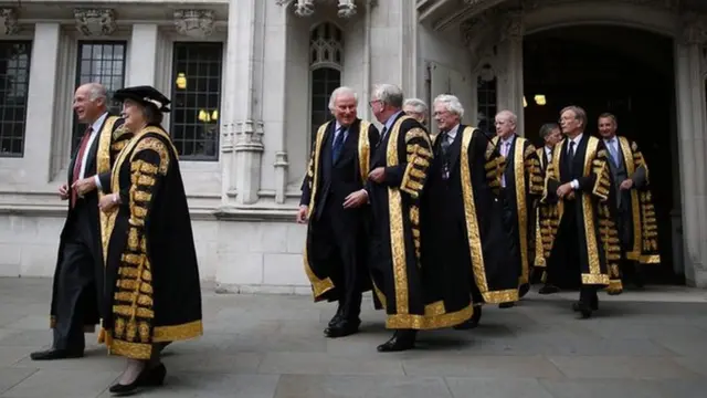 Supreme Court justices processing