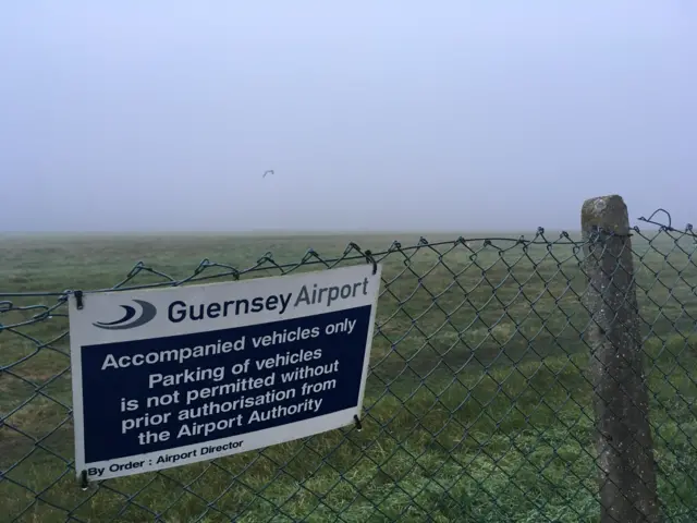 Fog at Guernsey Airport