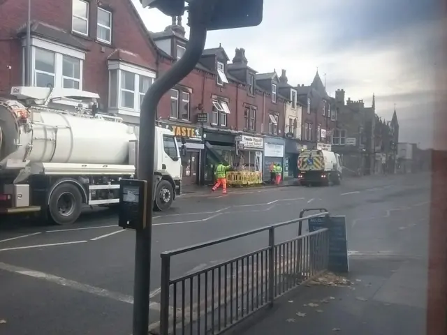 Clean-up on Kirkstall road