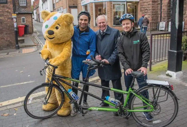 Pudsey, Richie, Nick and Michael