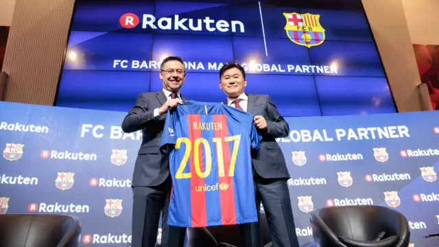 FC Barcelona and Rakuten sign sponsorship deal