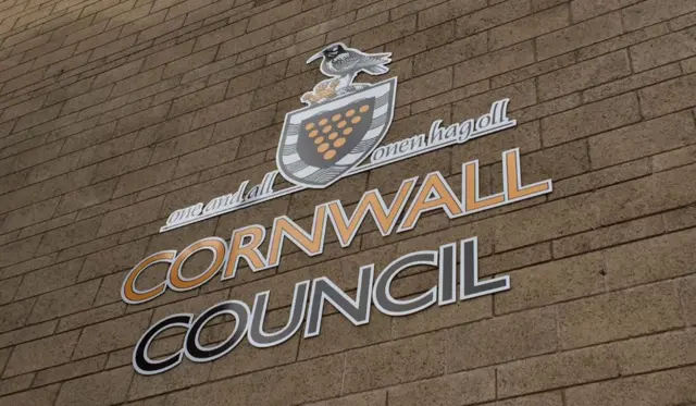 Cornwall Council sign