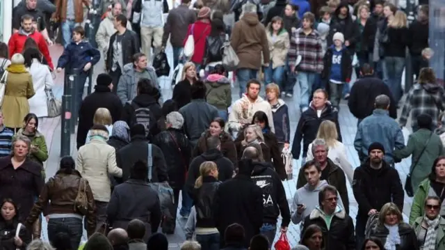 a crowd of people