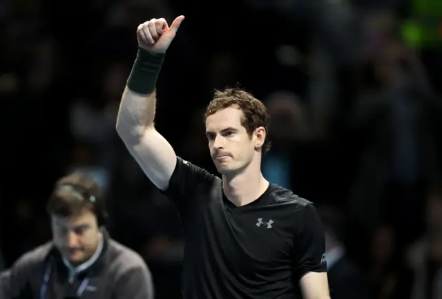Andy Murray celebrates