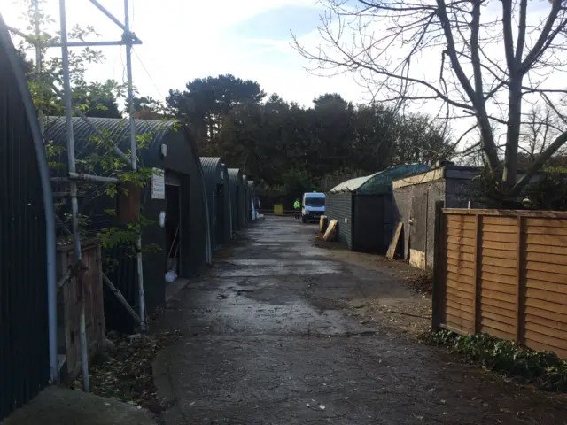 This is the scene in Bexley where 24-year-old George Barker, from Kent, was murdered outside a gym.