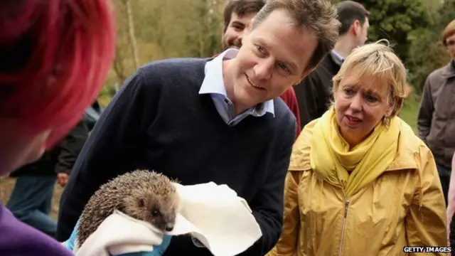 Nick Clegg with Lorely Burt