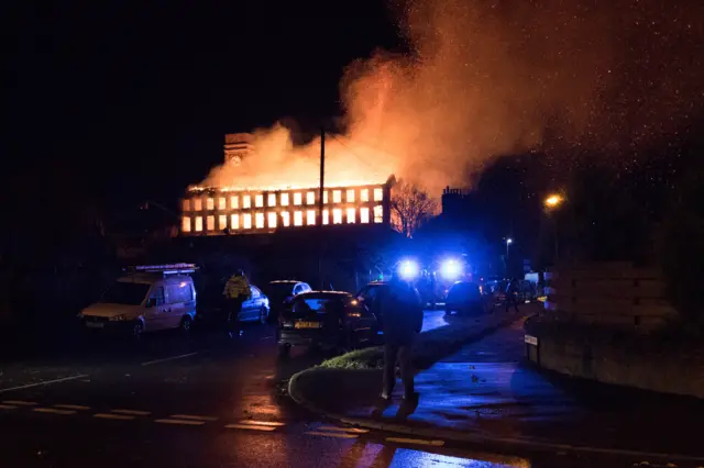 Fire in Huddersfield