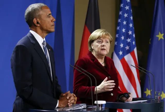 Obama and Merkel