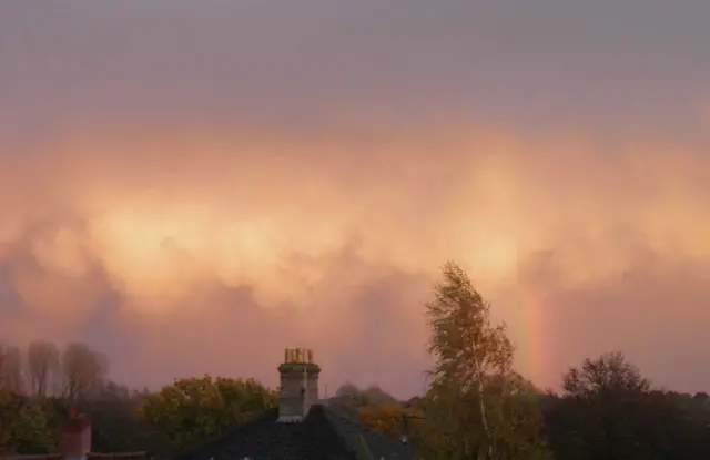 Unusual cloud formation at Benhall