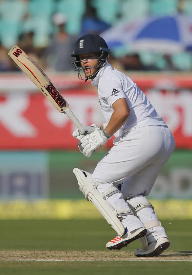 England's Ben Duckett in action