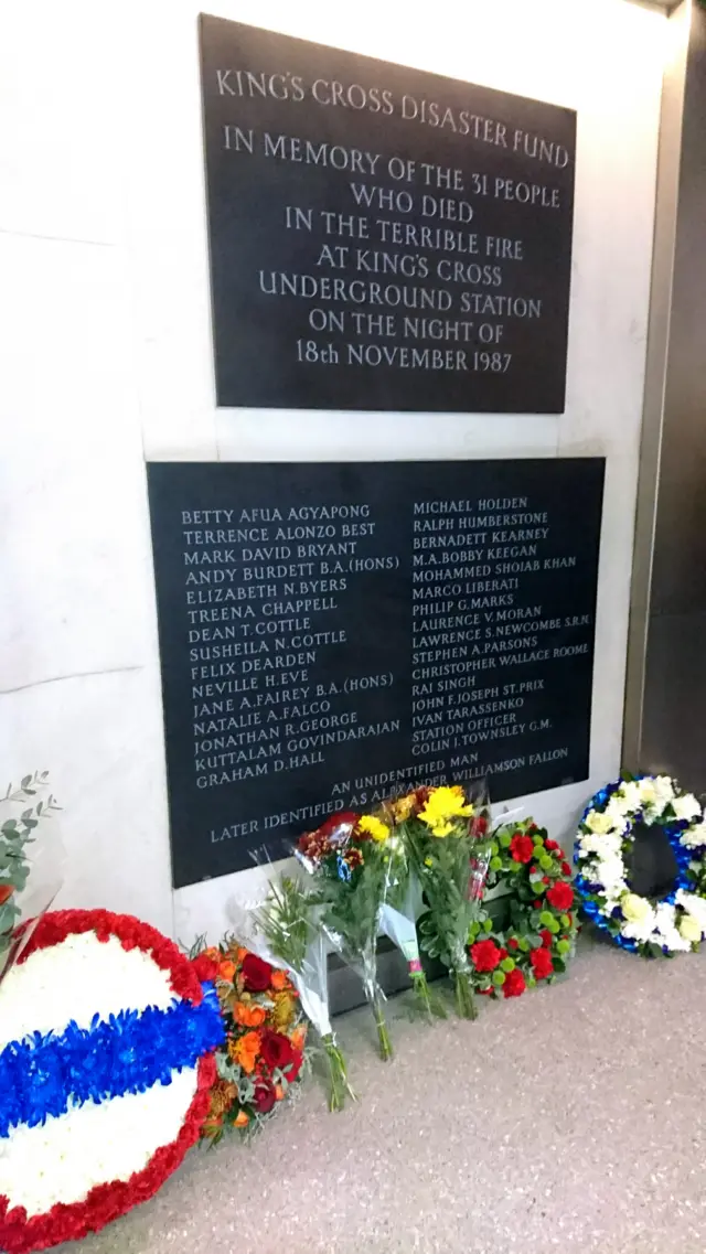 kings cross fire memorial