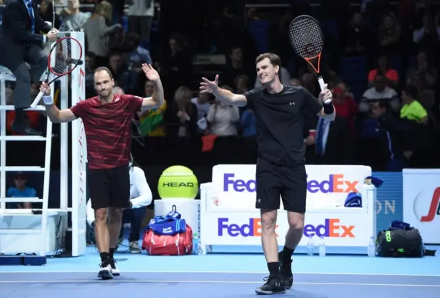 Bruno Soares and Jamie Murray (right)