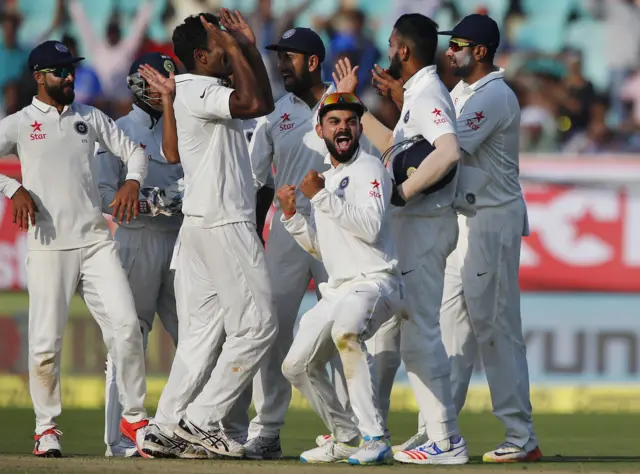 India players celebrate