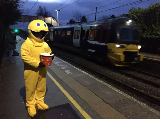 Zippy at Ben Rhydding station