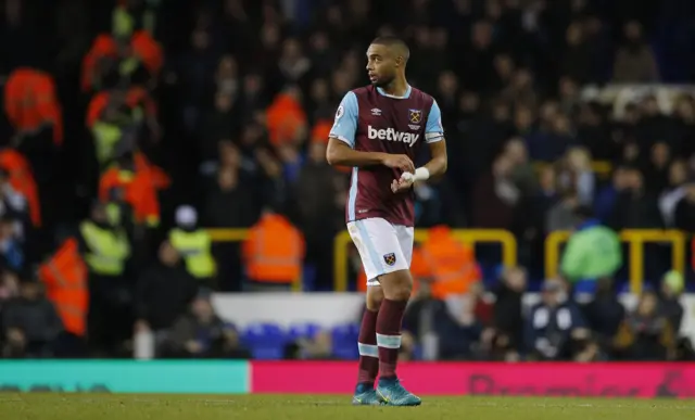 Winston Reid looks dejected