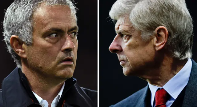 Jose MOurinho and Arsene Wenger