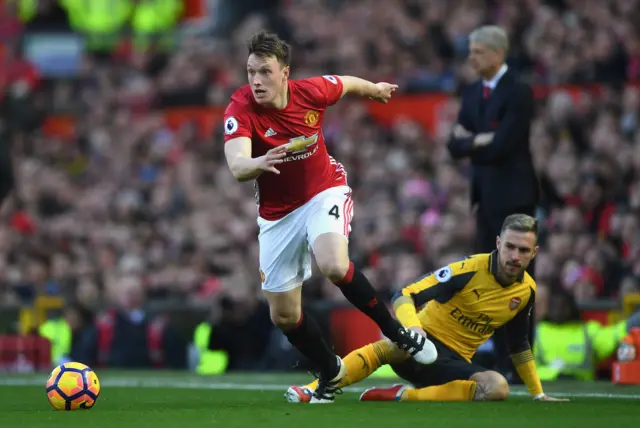 Phil Jones and Aaron Ramsey