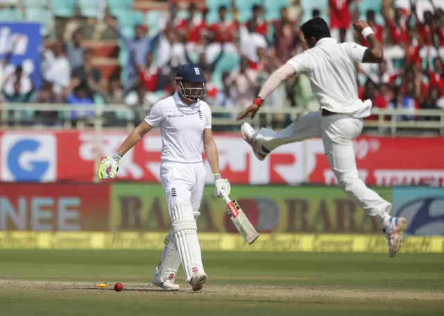 England's Jonny Bairstow falls for 53