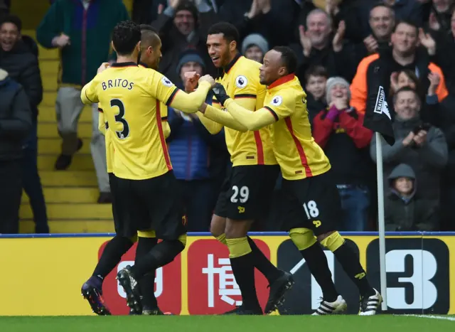 Etienne Capoue celebrates