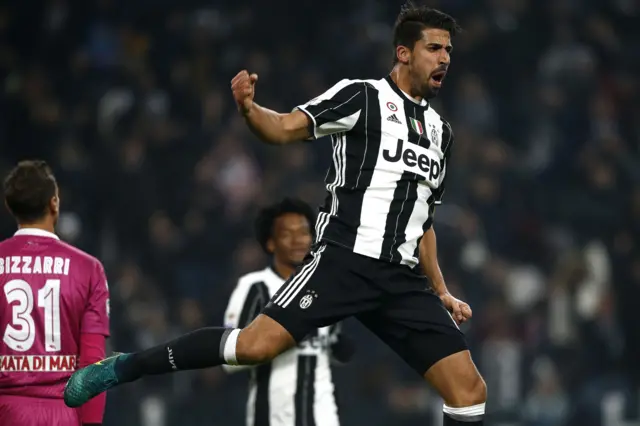 Sami Khedira celebrates