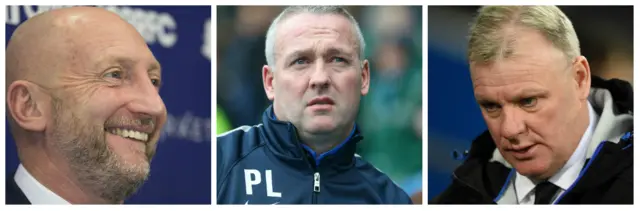 Ian Holloway, Paul Lambert and Steve Evans